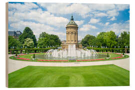 Quadro de madeira Water Tower in Mannheim, Germany