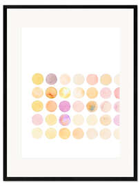 Framed art print Circles' square