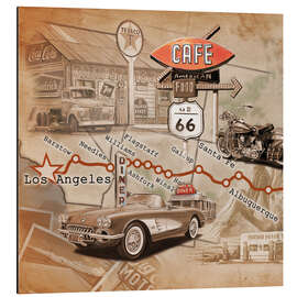 Magnettafel Los Angeles Road Trip