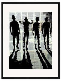 Gerahmter Kunstdruck Die Gang