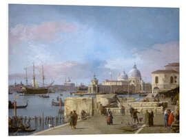 Foam board print Entrance to the Grand Canal from the Molo, Venice