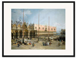 Gerahmter Kunstdruck Der Markusplatz in Venedig