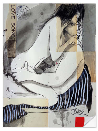 Selvklebende plakat love song