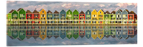 Cuadro de metacrilato The Colourful Houses of Houten, Netherlands