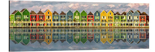 Aluminiumtavla The Colourful Houses of Houten, Netherlands