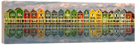 Print på træ The Colourful Houses of Houten, Netherlands - Sabine Wagner