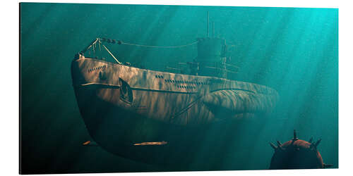 Aluminium print Atlantic 1940