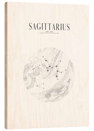 Wood print SAGITTARIUS | SAGITTARIUS