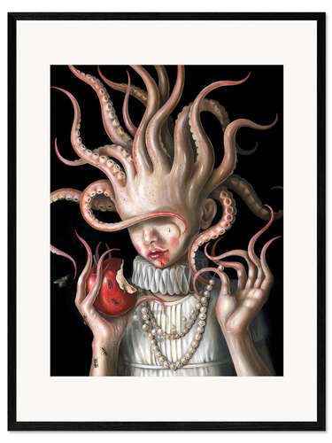 Innrammet kunsttrykk Tentacle Girl