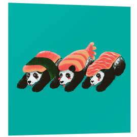 Foam board print Panda Sushi