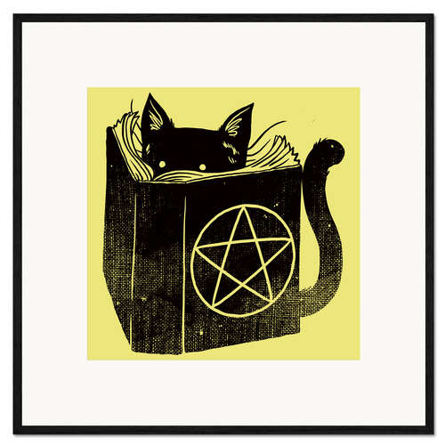 Framed art print Witchcraft Cat