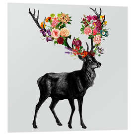 Foam board print Spring Itself Deer Floral