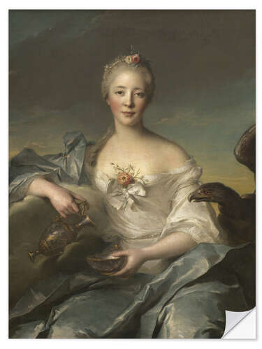 Selvklebende plakat Madame Le Fevre de Caumartin as Hebe