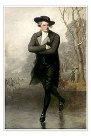 Wandbild  Der Eisläufer (Porträt von William Grant) - Gilbert Stuart