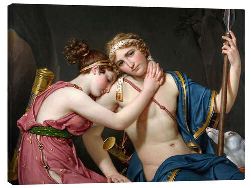 Lærredsbillede Farewell of Telemachus and Eucharis