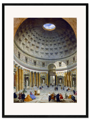 Stampa artistica con cornice Interior of the Pantheon