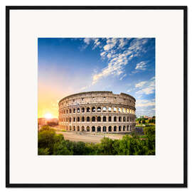 Kunsttryk i ramme The Colosseum in Rome, Italy III