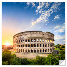 Selvklebende plakat The Colosseum in Rome, Italy III