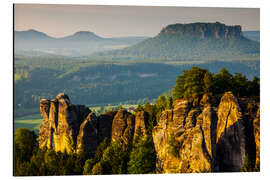 Aluminiumtavla Saxon Switzerland - Bastei