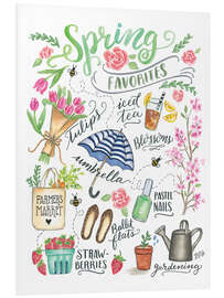 Foam board print Spring Favorites