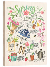 Quadro de madeira Spring Favorites