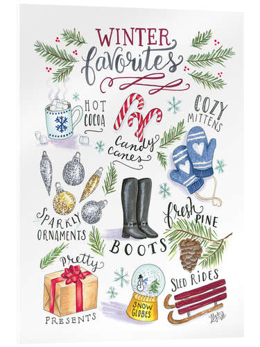 Acrylglas print Winter favourites