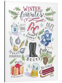 Tableau en aluminium Winter Favourites