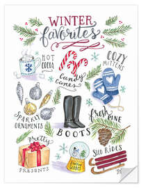 Sticker mural Winter Favourites