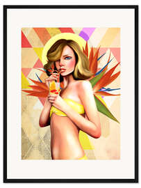 Gerahmter Kunstdruck Summer Cocktail
