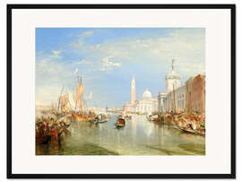 Gerahmter Kunstdruck Venedig – Die Dogana und San Giorgio Maggiore - Joseph Mallord William Turner