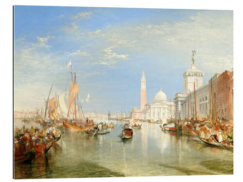 Quadro em plexi-alumínio Veneza, a Dogana e San Giorgio Maggiore