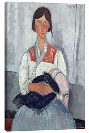 Lienzo  Gypsy Woman with Baby - Amedeo Modigliani