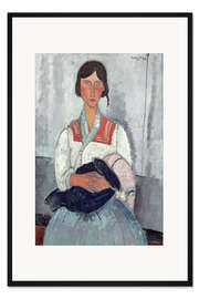 Gerahmter Kunstdruck Frau mit Baby