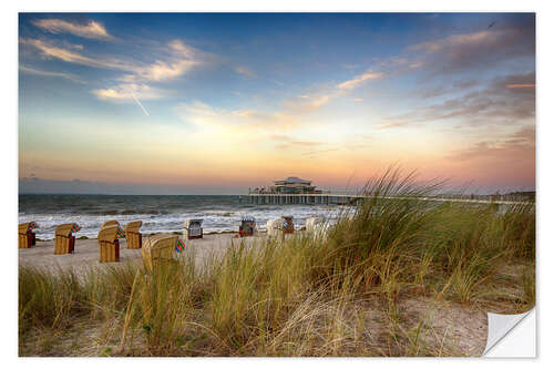 Naklejka na ścianę Timmendorfer beach on the Baltic coast