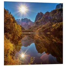 Tableau en PVC Lac de Gosau à l'automne