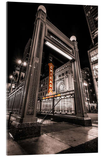 Cuadro de metacrilato Chicago Theatre , Illinois