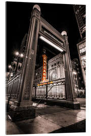 Cuadro de metacrilato Chicago Theatre , Illinois - Sören Bartosch