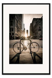Gerahmter Kunstdruck Das Fahrrad, Chicago