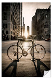 Selvklebende plakat The Bike, Chicago