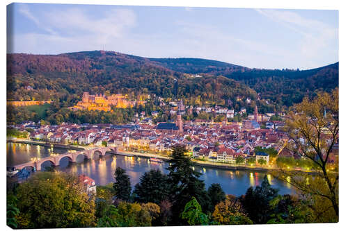 Canvastavla Cityscape Heidelberg