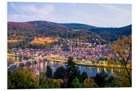 Foam board print Cityscape Heidelberg