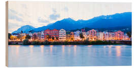 Wood print Innsbruck in Tyrol - Dieterich Fotografie