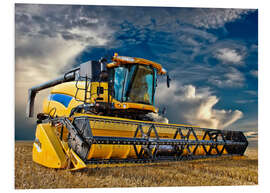 Foam board print Combine-Harvester