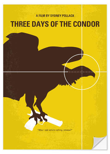 Selvklebende plakat Three Days Of The Condor