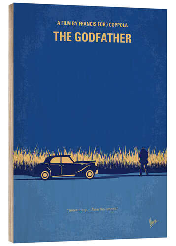 Stampa su legno The Godfather (Il padrino)