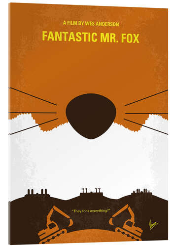 Quadro em acrílico Fantastic Mr. Fox