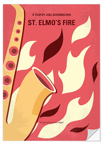 Sticker mural St. Elmo's Fire (anglais)