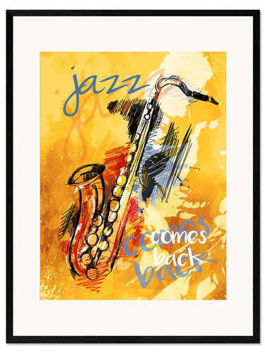 Framed art print Jazz comes back