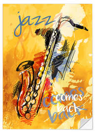 Vinilo para la pared jazz comes back