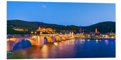 Stampa su PVC Cityscape of Heidelberg